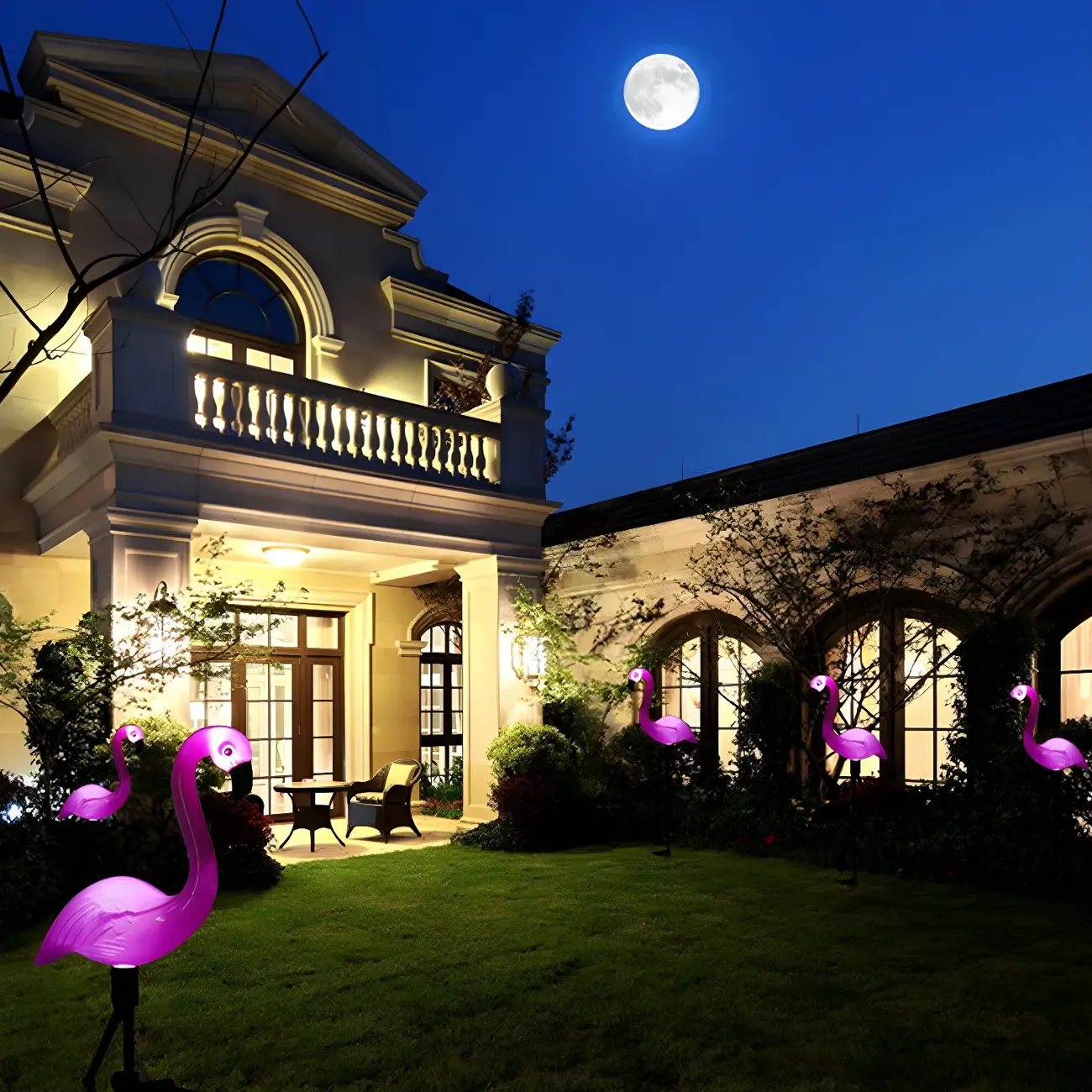 Playful Flamingo Solar Decorative Landscape Lighting
