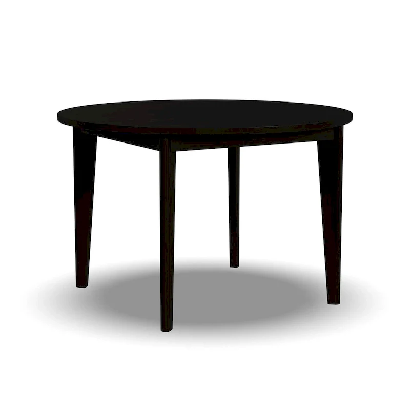 Brentwood Black Wood Round Dining Table