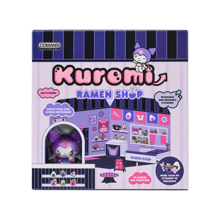 Hello Kitty and Friends Sticker House Kuromi Ramen Restaurant 20.5cm