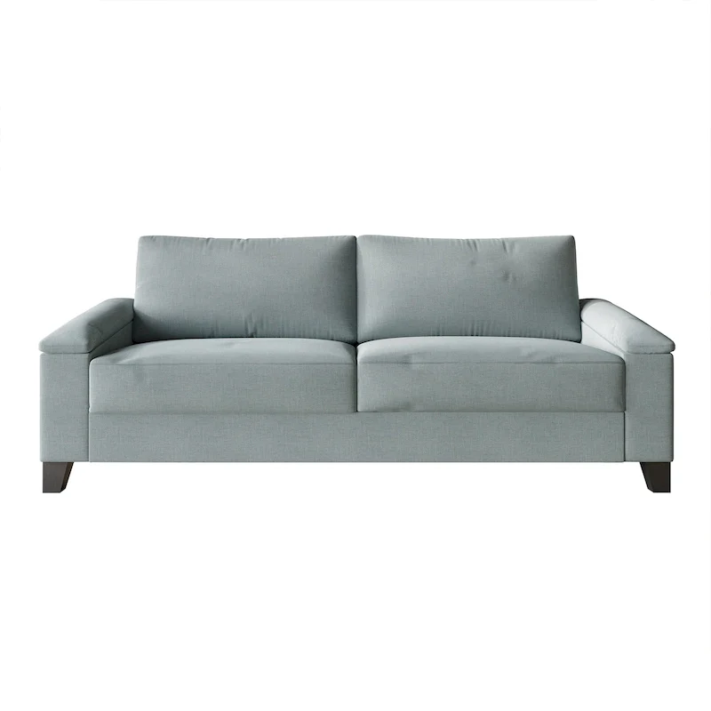 Simple Style Linen Upholstered Sofa