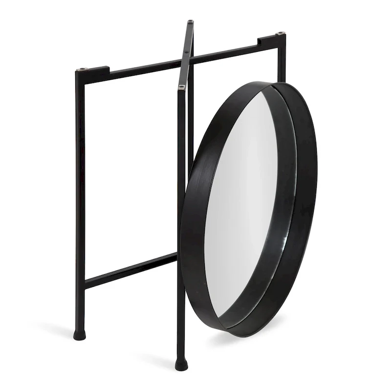 Kate and Laurel Celia Round Metal Side Table - 18.25x18.25x22