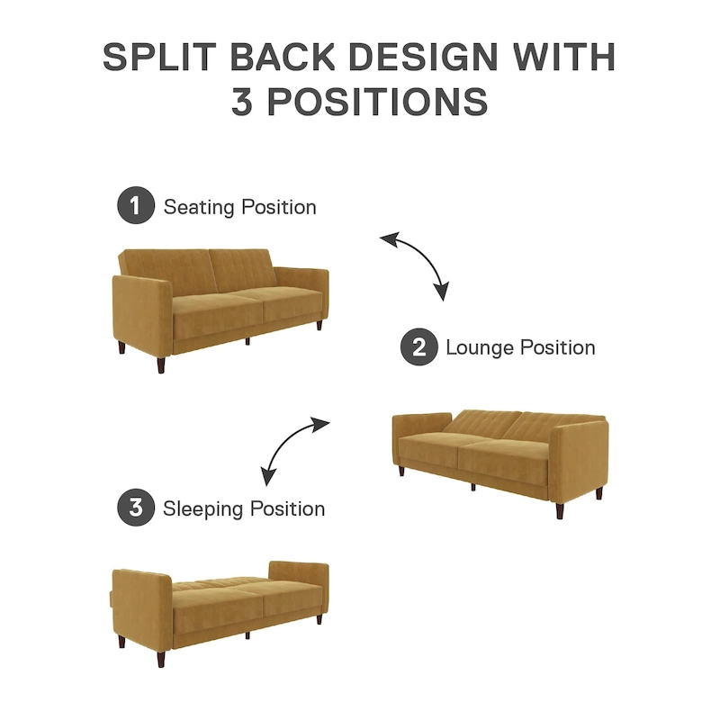 Avenue Greene Ivy Tufted Transitional Futon