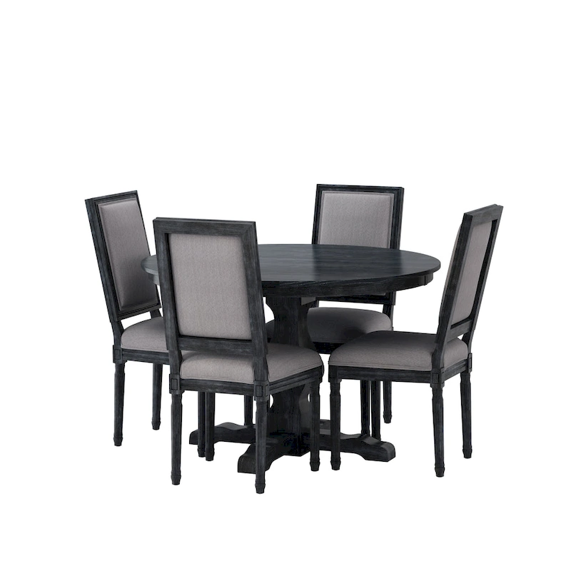 Remuda Upholstered 5 Piece Circular Dining Set by Christopher Knight Home