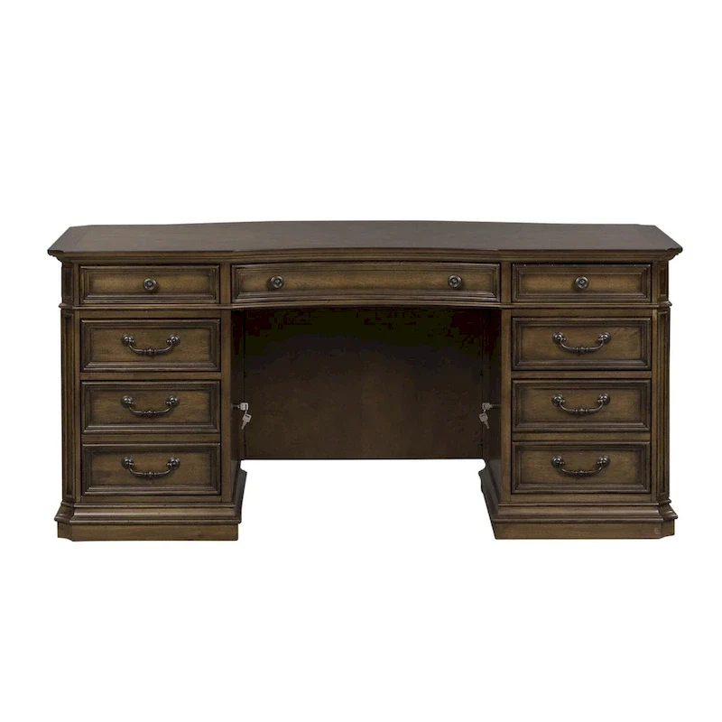 Antique Toffee Jr Executive Desk