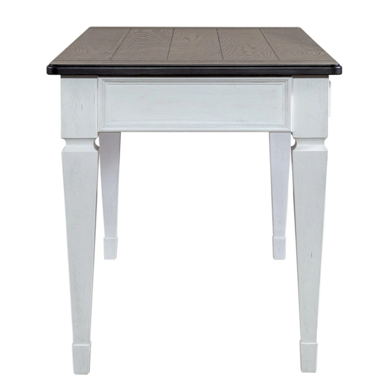 Allyson Park Wirebrushed White Charcoal Writing Desk