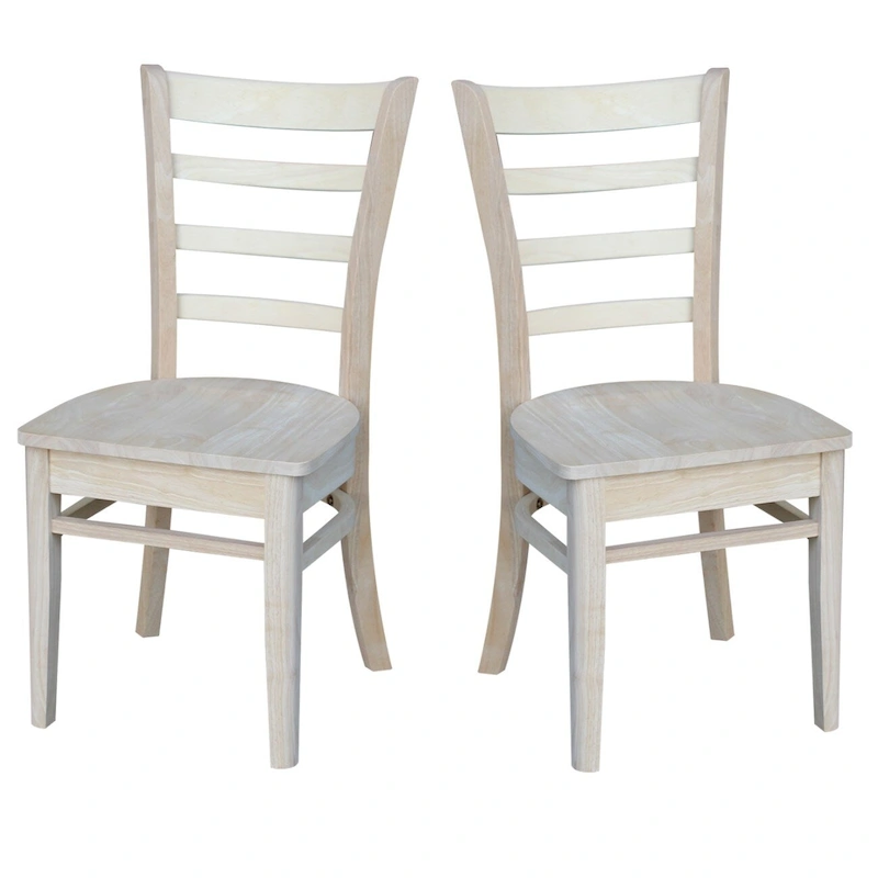 International Concepts Set of Two Emily Side Chairs