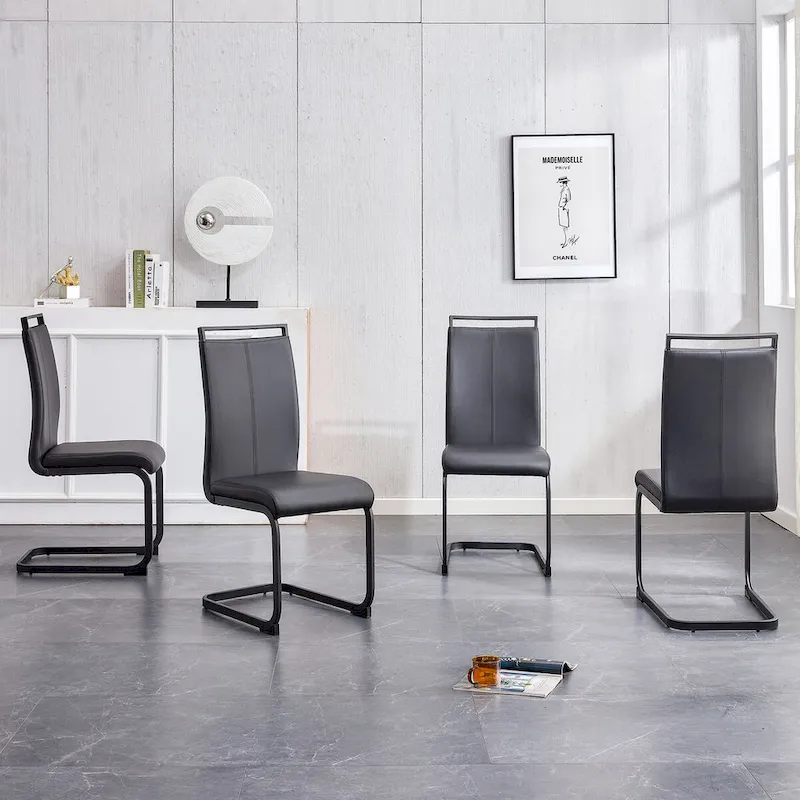 Table and chair set. 1 table and 4 chairs. Rectangular dining table