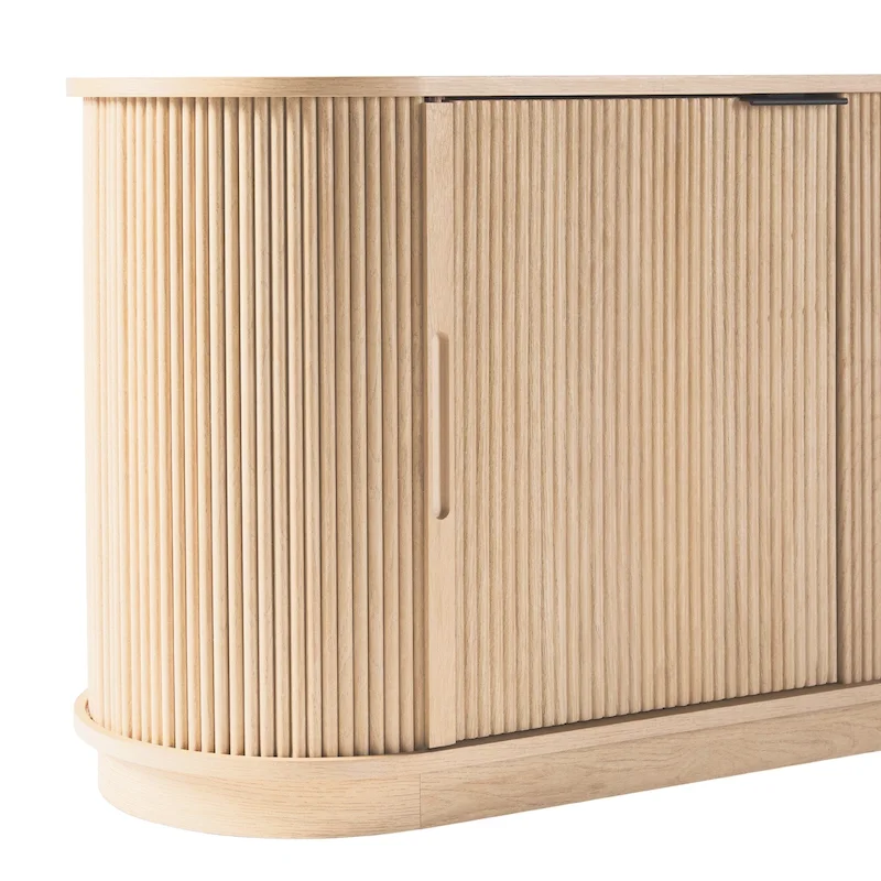 Middlebrook Designs Modern Reeded 70-inch Fireplace TV Stand