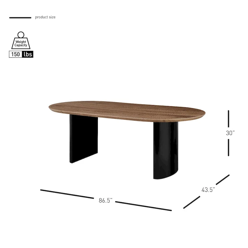 Conway 86.5 Oval Dining Table