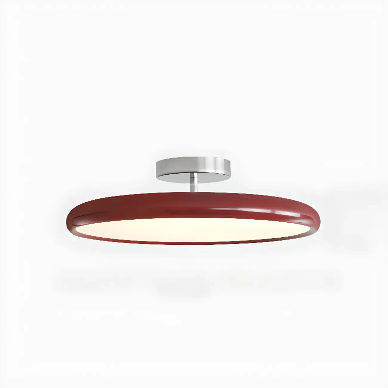 Modern Dimmable Circular LED Semi-Flush Ceiling Light
