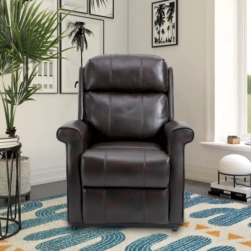 GZMR Faux Leather Elderly Power Lift Recliner Chair