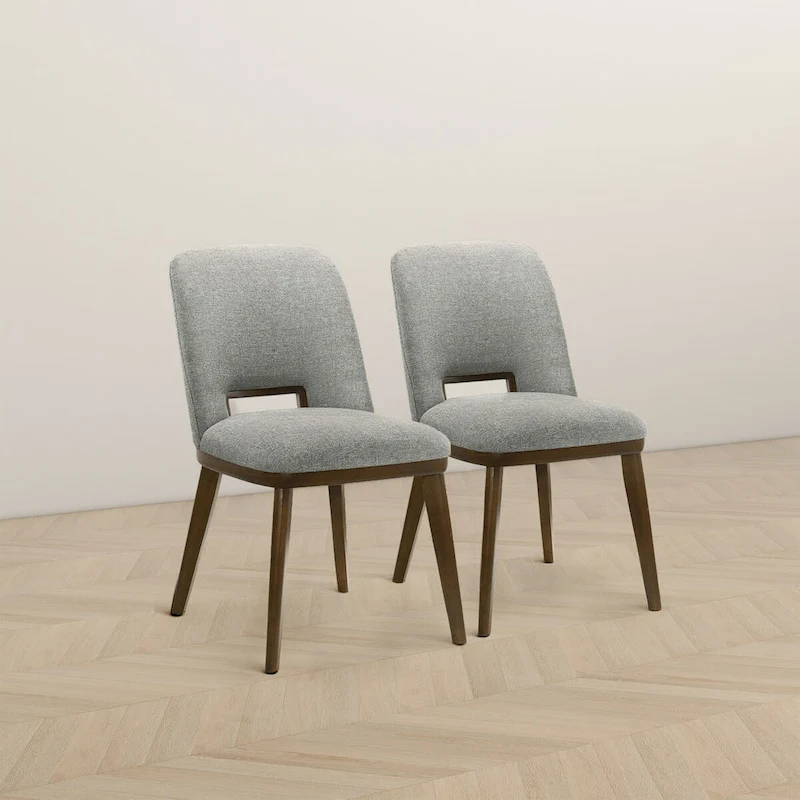 Raleigh Luxury Modern Solid Wood Dining Chair (Set of 2)
