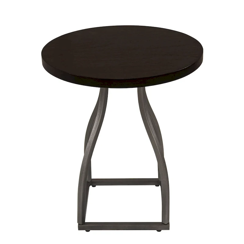 HomePop Lindsay Metal Base Accent Table