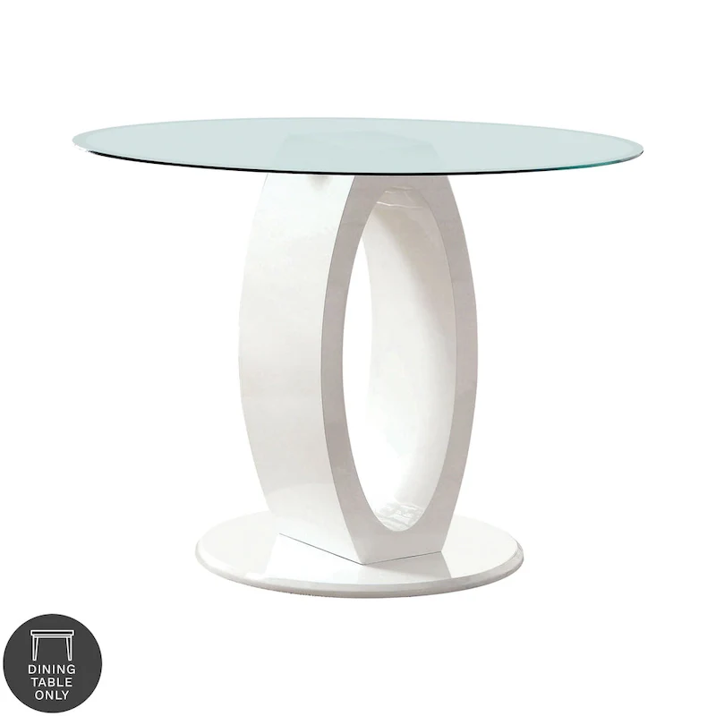 48-inch High-gloss Round Counter Height Table