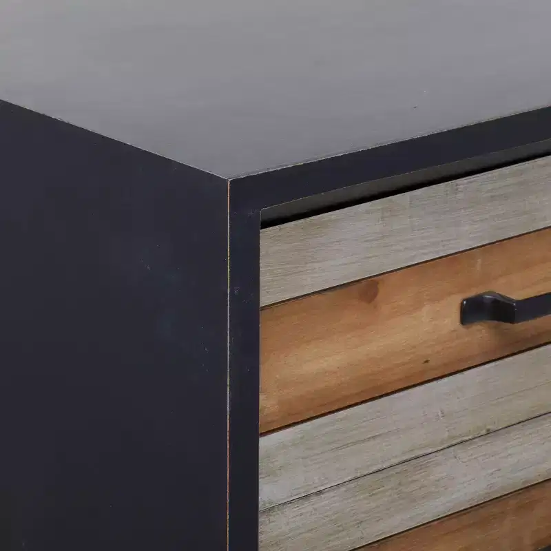 Modern Mdf Cabinet Black - Olivia & May