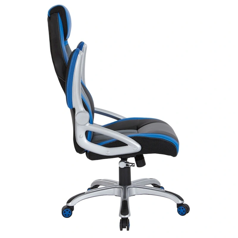 Bonded Leather and Mesh Racing Style Gaming Chair