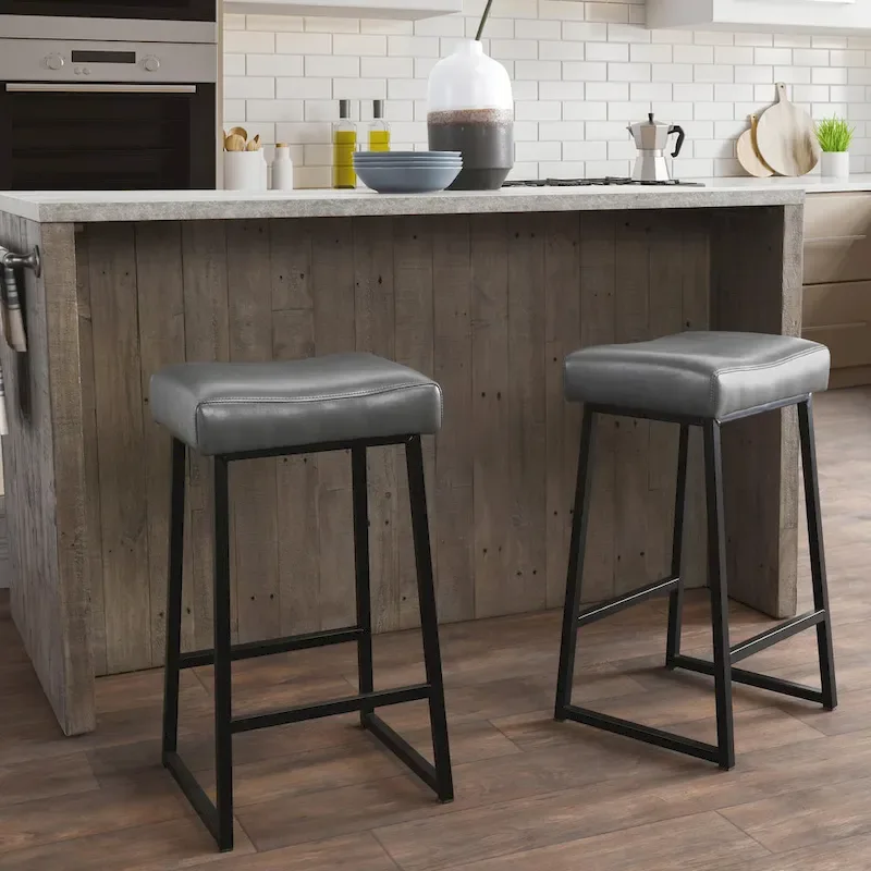 26 Counter Stool Smokey Grey (Set of 2) - Seat Height 26