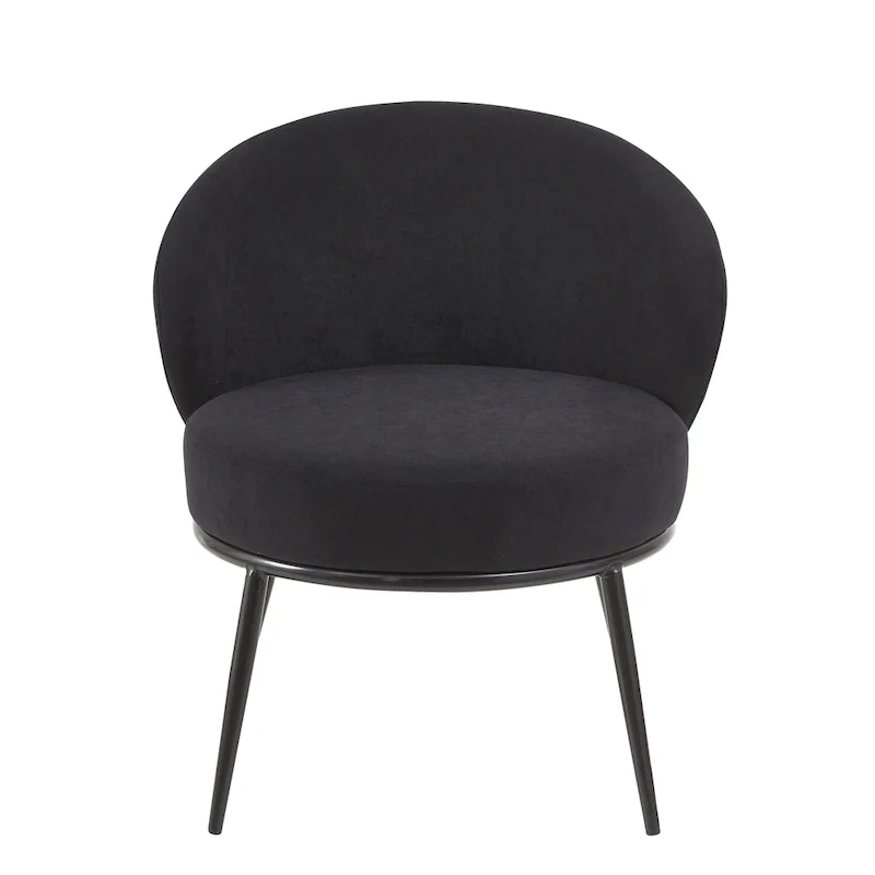 Mid Century Velvet Upholstered Living Room Accent Chair