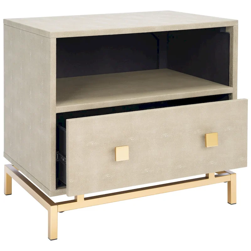 SAFAVIEH Nabihah 1-Shelf 1-Drawer Accent Table Nightstand