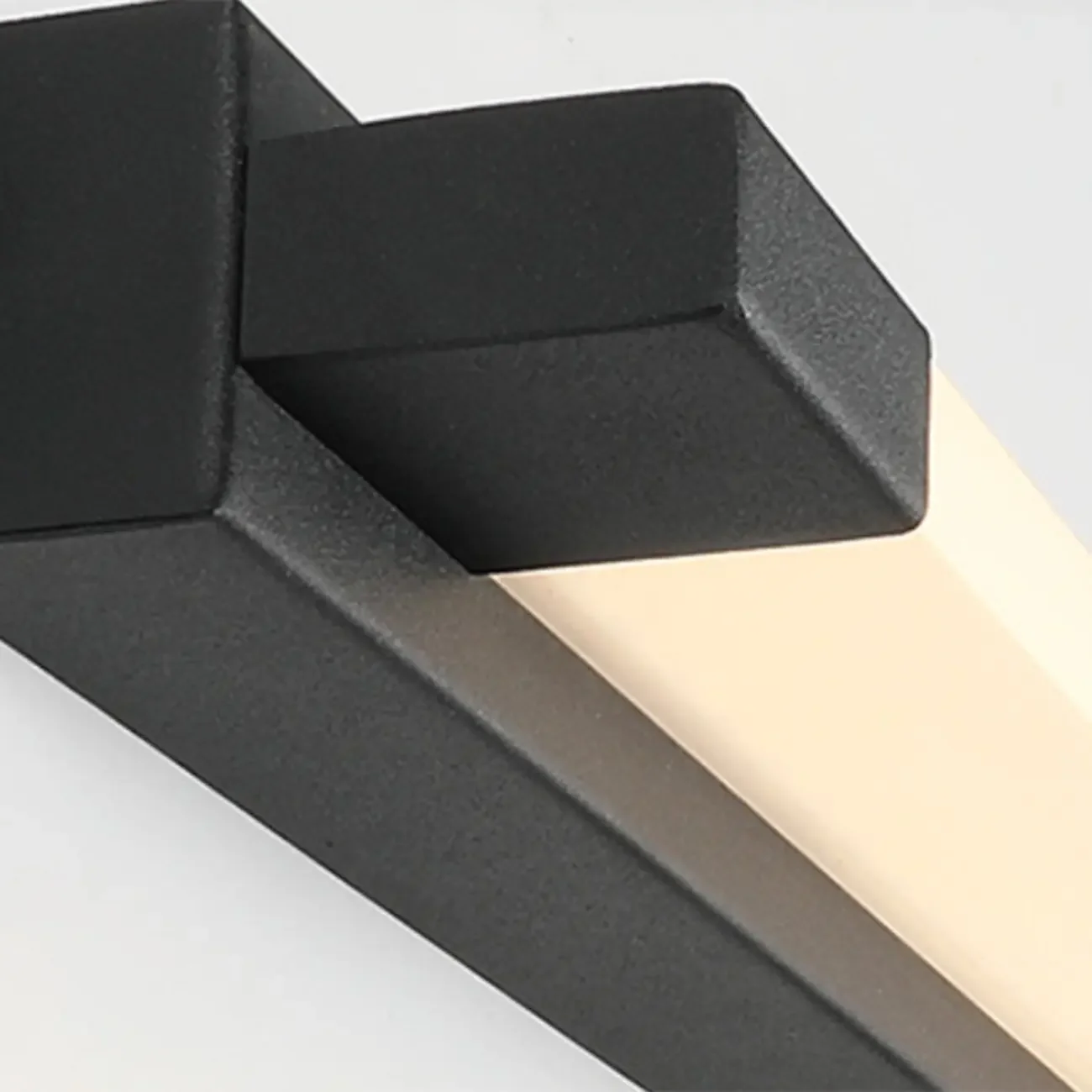 Modern Black LED Dimmable Vanity Light with Acrylic Shade