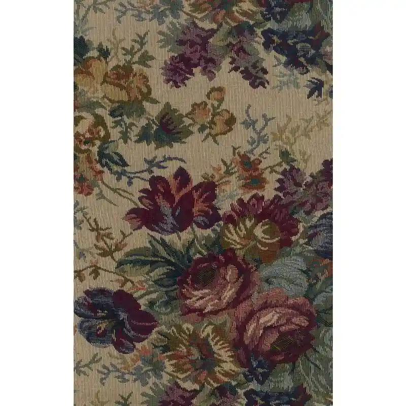 Bali Rattan Double Papasan Chair with Tapestry Cushion