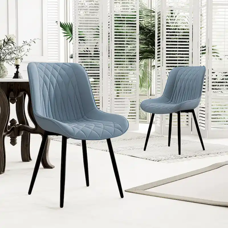 Modern Dining Chairs Set of 2 Upholstered Dining Room Chairs