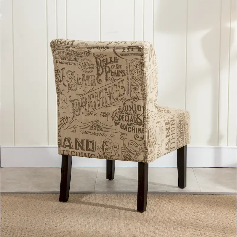The Curated Nomad Pavilion Upholstered Armless Accent Slipper Chair