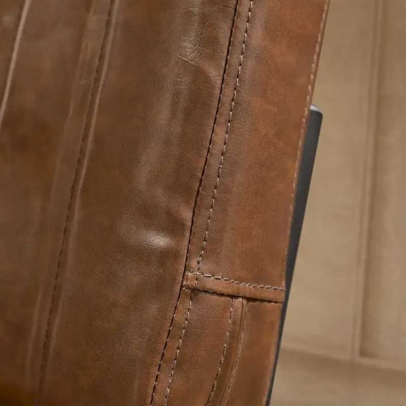 Art Leon Rustic Upholstered Counter Height Bar Stools (Set of 2)