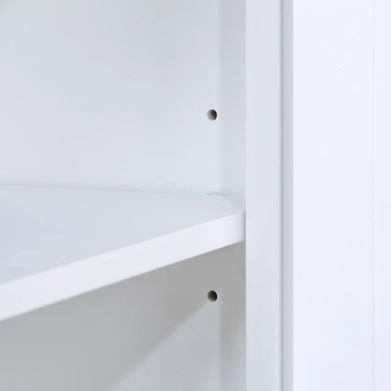 Mid Century 40 Sideboard Buffet Console Table with Adjustable Shelf