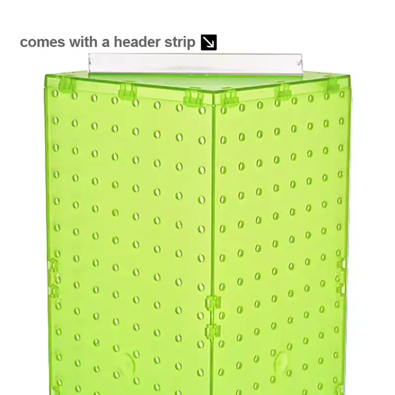 Azar Displays Four-Sided Revolving Pegboard Counter Display with Hooks