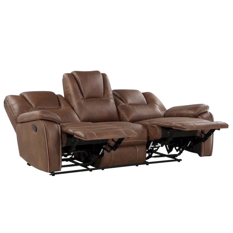 Steve Silver Kameryn Faux Leather Manual Reclining Sofa