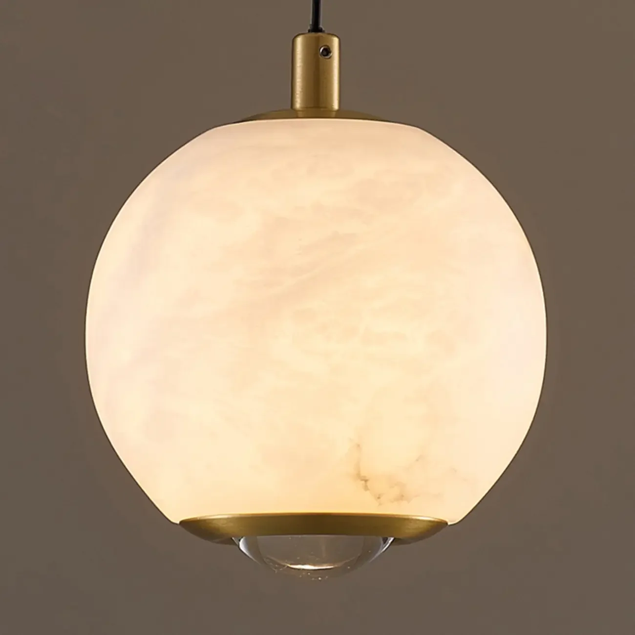 Modern Gold Globe Alabaster Kitchen Pendant Lighting
