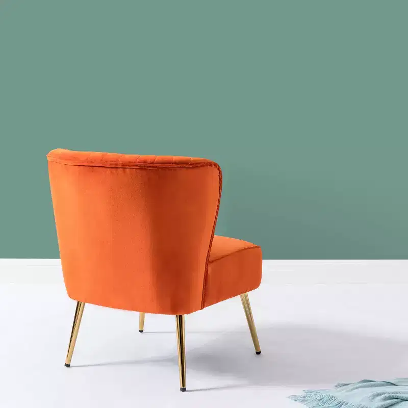 Quentin Velvet Accent Side Chair with Padded Seat Set of 2 | Karat Home