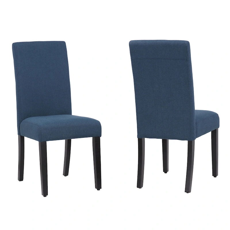 Grandview Upholstered Linen Fabric Dining Chair (Set of 2)