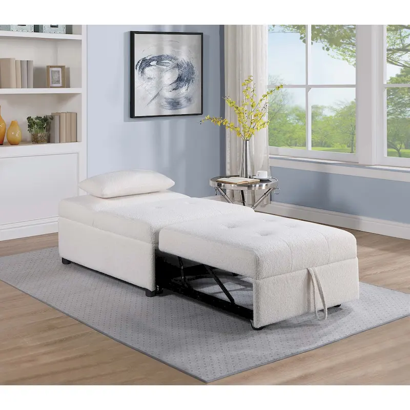 Poundex Convertible Sofa