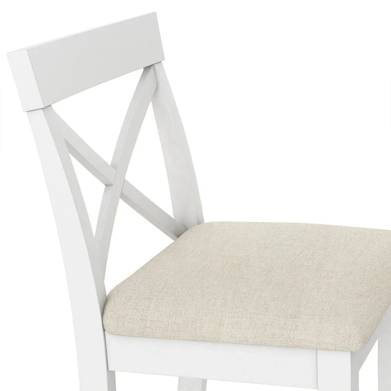 3PCS Rectangular Wood Bar Dining Set