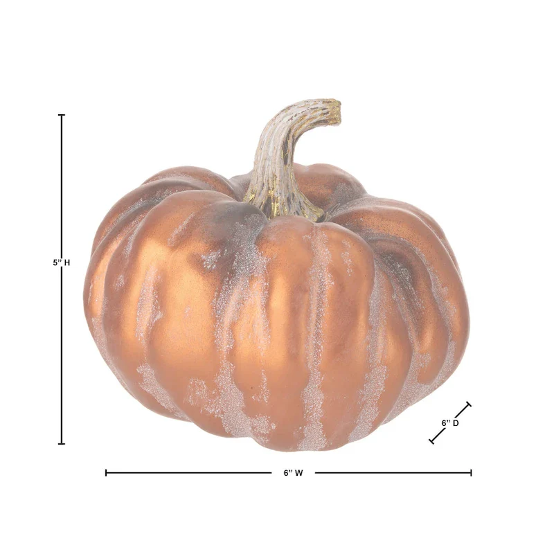 6  Autumn Pumpkin Set of 2 - strofoam:90% plastic:10%