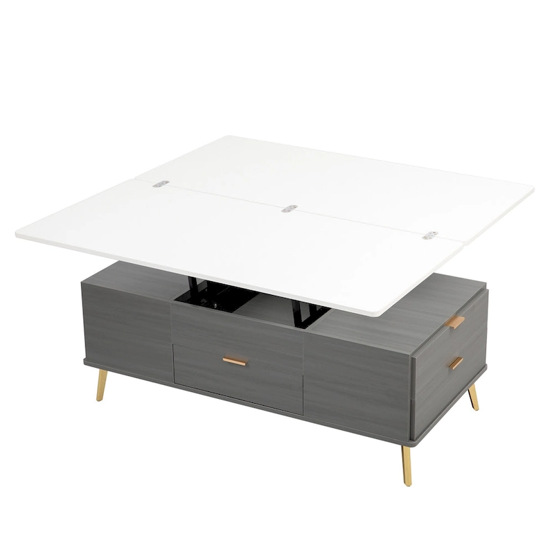 Lift Top Coffee Table Multi Functional Table with Drawers