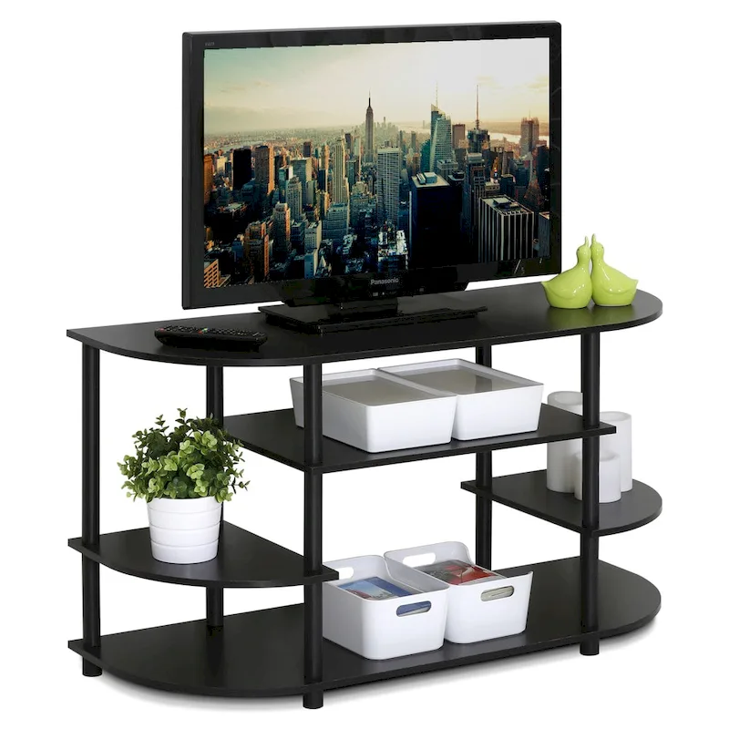 Porch & Den Manchester Brown MDF Corner TV Stand