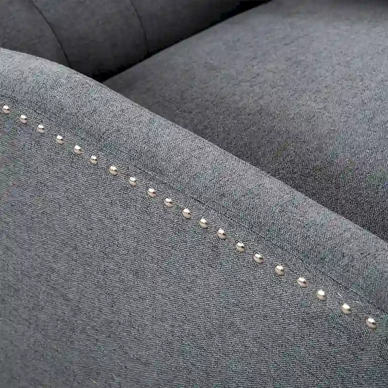 27 Wide Upholstered Manual Recliner, Wing Sofa Chair with Wood Legs