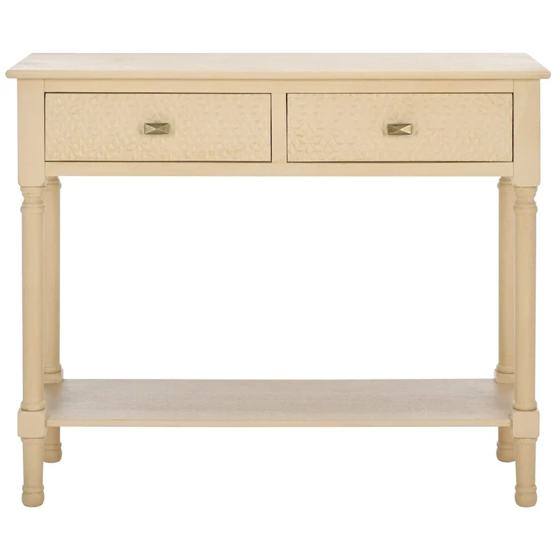 SAFAVIEH Salina 2-Drawer Console Table - 35.5 W x 13 L x 29.5 H - 36Wx13Dx30H