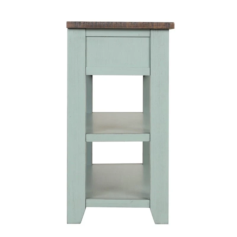 Console Table with 3 Drawers and 2 Open Shelves