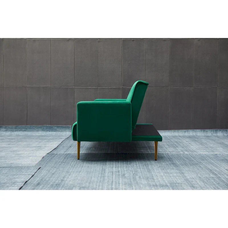 75 Wide Tufted Velvet Convertible Sleeper sofa