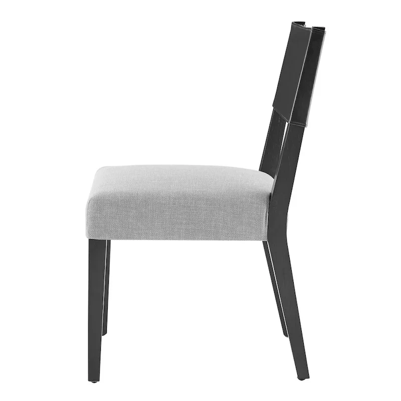 Faux Leather & Linen Dining Side Chair (Set of 2)