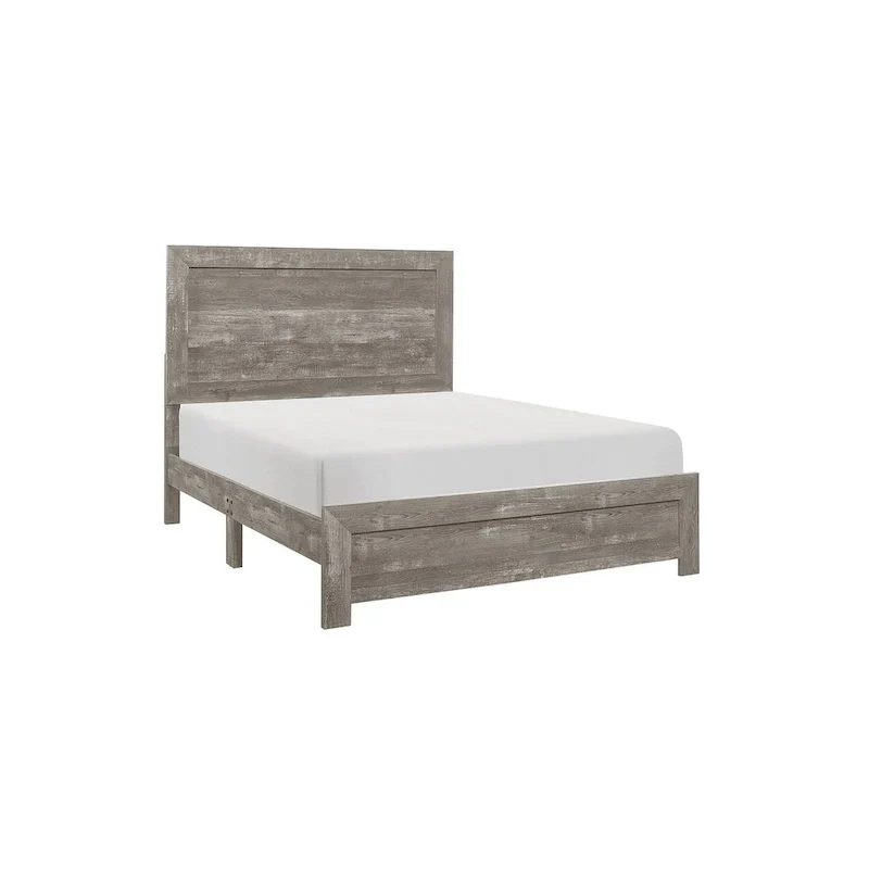Tabina 3 Piece Gray Modern Panel Bedroom Set