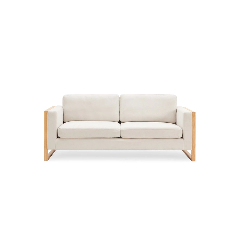 Christopher Knight Home - Lily Modern 79 3-Seater Sofa with Solid Wood Legs