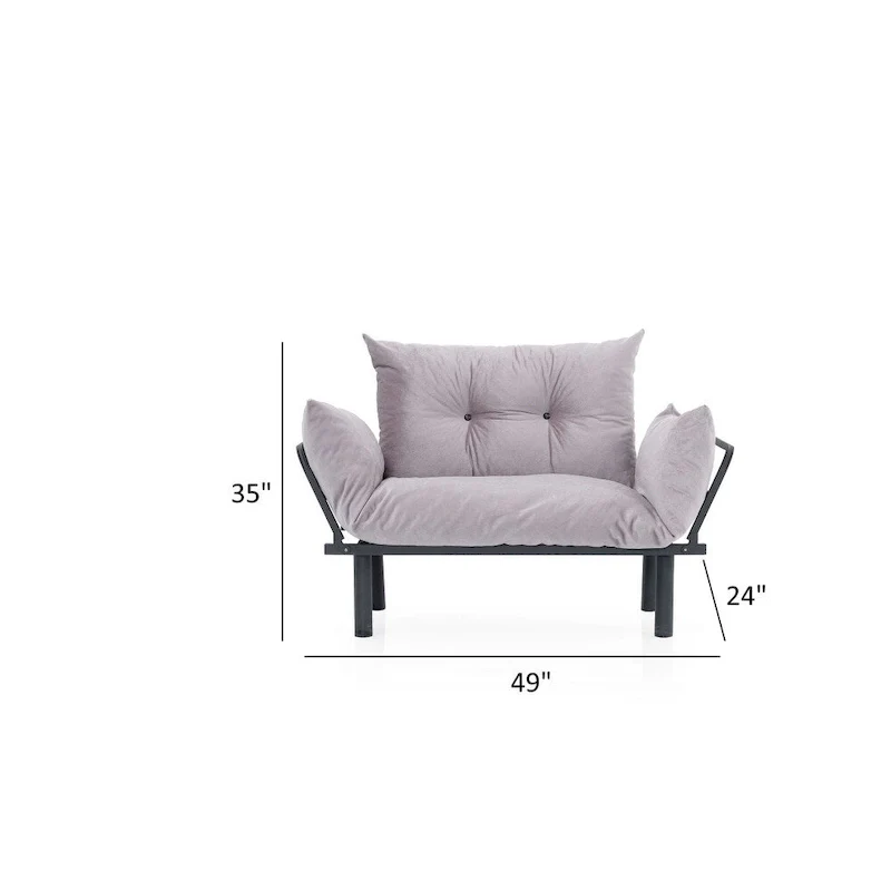 Sona Futon Love Seat ,Frame collapsible