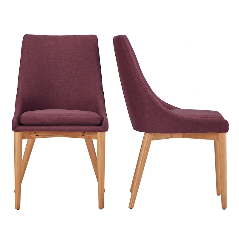 Sasha Oak Barrel Back Dining Chair (Set of 2) by iNSPIRE Q Modern - Set of 2
