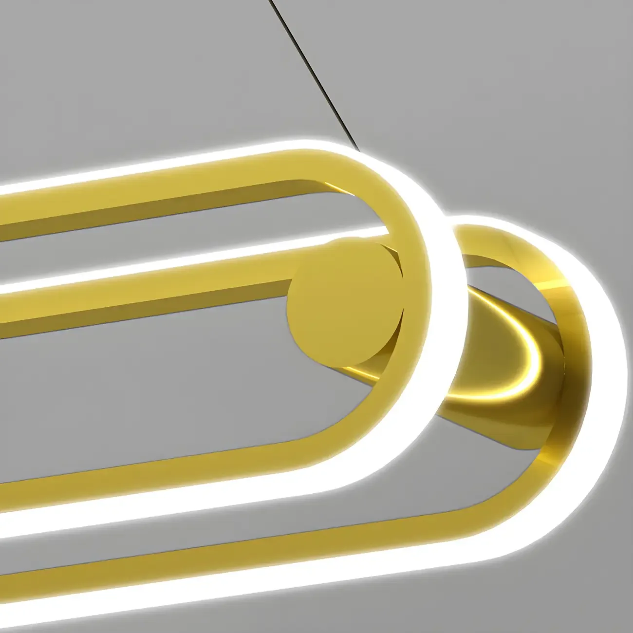 Adjustable Modern Iron Linear Pendant Light