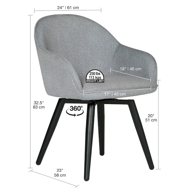 Studio Designs Home Dome Swivel Arm Chair